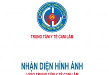 Hình ảnh về việc sử dụng bộ nhận diện thương hiệu mới của TTYT Cam Lâm