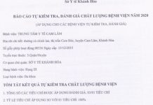 Báo Cáo tự kiểm tra, đánh giá CLBV năm 2020