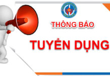 THÔNG BÁO TUYỂN DỤNG LAO ĐỘNG PHỔ THÔNG