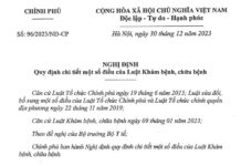 NGHỊ ĐỊNH 96_2023_NĐ-CP NGÀY 30_12_2023 HƯỚNG DẪN LUẬT KHÁM BỆNH, CHỮA BỆNH