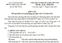 Báo cáo kết quả khảo sát sự hài lòng của nhân viên Y tế năm 2023