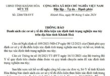 Thông báo các sơ sở Y tế đủ điều kiện xác định tình trạng nghiện ma túy trên địa bàn tỉnh Khánh Hòa