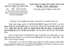 Thông báo điều chỉnh suất ăn bệnh nhân điều trị nội trú là theo Nghị quyết 30/2012/NQ-HĐND