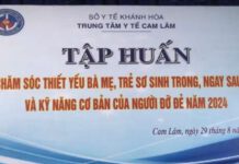 Tập huấn về chăm sóc thiết yếu bà mẹ, trẻ sơ sinh trong, ngay sau đẻ và kỹ năng cơ bản của người đỡ đẻ năm 2024.