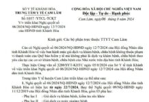 Về việc triển khai Nghị quyết số 06/2024/NQ-HĐND ngày 12/7/2024 của HĐND tỉnh Khánh Hòa