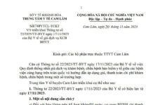 Về việc triển khai Thông tư số 22/2023/TT-BYT ngày 17/11/2023 của Bộ Y tế về giá dịch vụ KCB BHYT