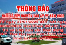 THÔNG BÁO LỊCH NGHỈ TẾT NGUYÊN ĐÁN ẤT TỴ 2025