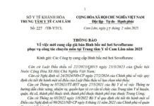 THÔNG BÁO Về việc mời cung cấp giá bán Bình bốc mê hơi Sevoflurane phục vụ công tác chuyên môn tại Trung tâm Y tế Cam Lâm năm 2025