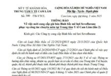 THÔNG BÁO Về việc mời cung cấp giá bán Bình bốc mê hơi Sevoflurane phục vụ công tác chuyên môn tại Trung tâm Y tế Cam Lâm (lần 2)