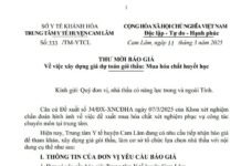 THƯ MỜI BÁO GIÁ Về việc xây dựng giá dự toán gói thầu: Mua hóa chất huyết học