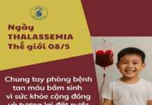 Ngày 08/5 – Ngày Thalassemia Thế giới Chủ đề năm 2025: “Chung tay vì bệnh Thalassemia: Đoàn kết cộng đồng, ưu tiên bệnh nhân”