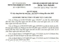 QUYẾT ĐỊNH Về việc công khai dự toán thu – chi NSNN 6 tháng đầu năm 2025