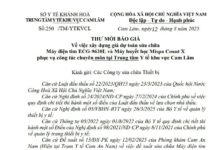 THƯ MỜI BÁO GIÁ Về việc xây dựng giá dự toán sửa chữa Máy điện tim ECG-9620L và Máy huyết học Mispa Count X phục vụ công tác chuyên môn tại Trung tâm Y tế khu vực Cam Lâm