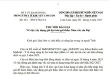THƯ MỜI BÁO GIÁ Về việc xây dựng giá dự toán gói thầu: Mua vắc xin Dại