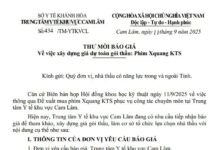 THƯ MỜI BÁO GIÁ Về việc xây dựng giá dự toán gói thầu: Phim Xquang KTS