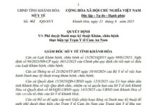 HOẠT ĐỘNG KHÁM CHỮA BỆNH TẠI TRẠM Y TẾ CAM AN NAM