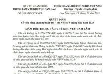 QUYẾT ĐỊNH Về việc công khai dự toán thu – chi NSNN 9 tháng đầu năm 2025