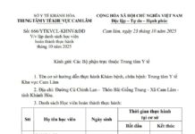 Danh sách học viên hoàn thành thực hành tháng 10 năm 2025