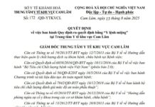 QUYẾT ĐỊNH về việc ban hành Quy định ra quyết định bằng “Y lệnh miệng” tại Trung tâm Y tế khu vực Cam Lâm