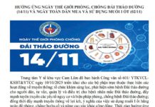 HƯỞNG ỨNG NGÀY THẾ GIỚI PHÒNG, CHỐNG ĐÁI THÁO ĐƯỜNG (14/11) VÀ NGÀY TOÀN DÂN MUA VÀ SỬ DỤNG MUỐI I ỐT (02/11)