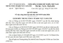 QUYẾT ĐỊNH Về việc công khai dự toán thu–chi NSNN năm 2026