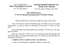 THƯ MỜI BÁO GIÁ Về việc xây dựng giá dự toán gói thầu: Mua phim Xquang