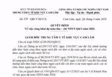 QUYẾT ĐỊNH Về việc công khai dự toán thu – chi NSNN Qúi I năm 2026