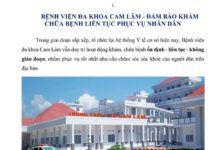 BỆNH VIỆN ĐA KHOA CAM LÂM – ĐẢM BẢO KHÁM CHỮA BỆNH LIÊN TỤC PHỤC VỤ NHÂN DÂN