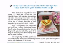 TRUNG TÂM Y TẾ KHU VỰC CAM LÂM TỔ CHỨC TỌA ĐÀM CHÚC MỪNG NGÀY QUỐC TẾ ĐIỀU DƯỠNG 12/5