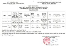 LỊCH PHÂN CÔNG NHÂN VIÊN THAM GIA KHÁM SỨC KHOẺ TOÀN DÂN THEO KẾ HOẠCH 678/KH-YTKVCL NGÀY 14/7/2026 Ngày 05-06/9/2026