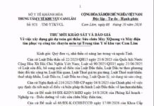 THƯMỜIKHẢO SÁT VÀ BÁO GIÁVềviệc xây dựng giá dự toán gói thầu:Sửachữa Máy XQuang và Máy điệntim phụcvụ công tác chuyên môn tại Trung tâm Y tế khu vực Cam Lâm