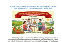 HƯỞNG ỨNG TUẦN LỄ DINH DƯỠNG VÀ PHÁT TRIỂN NĂM 2026 “ĐỔI MỚI HÔM NAY – DINH DƯỠNG TỐT NGÀY MAI”